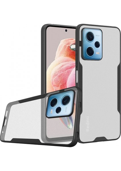 Ieg Xiaomi Redmi Note 12 5g Kılıf Platin Silikon - Siyah