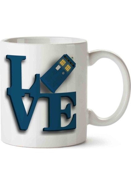 Doctor Who Love Porselen Kupa Bardak
