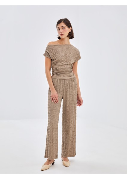 Yeni Sezon Kayık Yaka Dokulu Kadın Bluz fiyatları