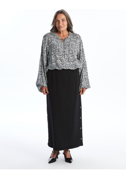 Yeni Sezon Bağlamalı Yaka Desenli Kadın Bluz fiyatları