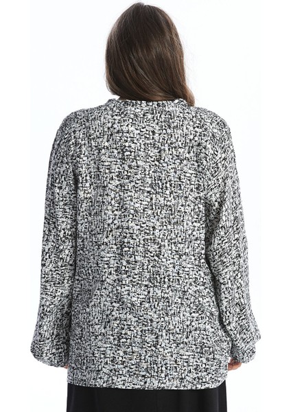 Yeni Sezon Bağlamalı Yaka Desenli Kadın Bluz fırsatları