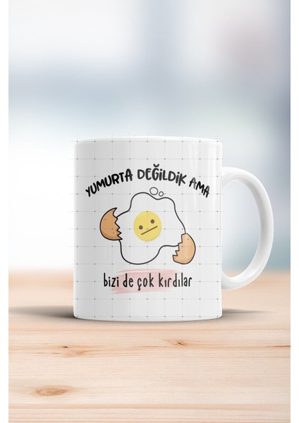Yumurta Değildik Ama Bizi De Çok Kırdılar Kupa Bardak