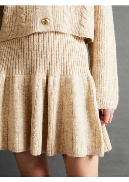 Yeni Sezon Beli Lastikli Kadın Triko Etek fırsatları