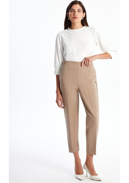 Yeni Sezon Beli Lastikli Kadın Pantolon