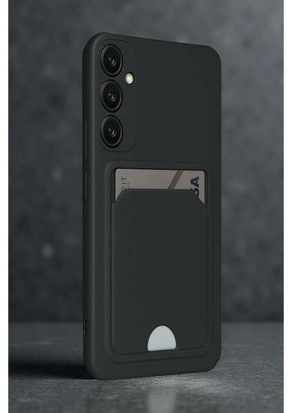 S24 Fe Kılıf Kelvin Kartvizitli Silikon - Siyah fiyatları