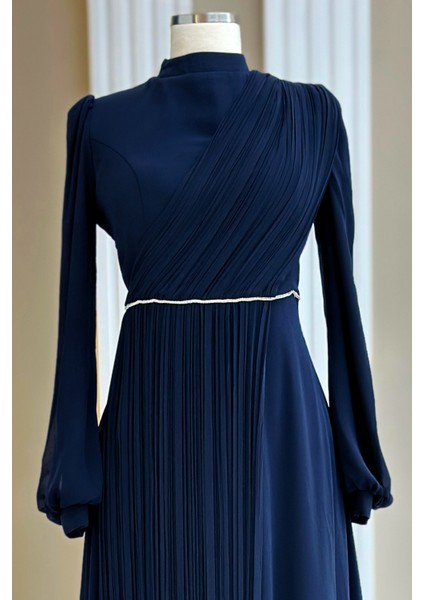 Arin Abiye Elbise Lacivert fiyatları