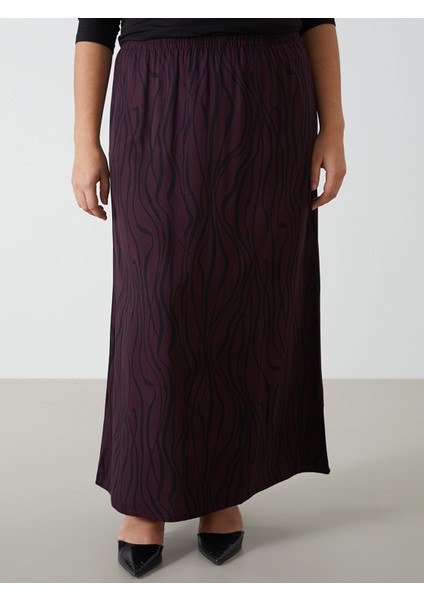 Yeni Sezon Beli Lastikli Desenli Kadın Etek indirimleri