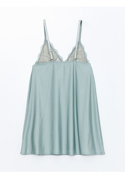 Yeni Sezon V Yaka Dantel Detaylı Saten Kadın Fantezi Gecelik fiyatları