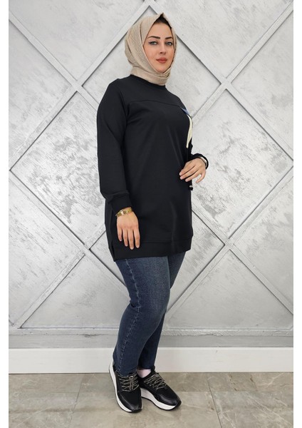 Kadın Kombin ve Bağcık Detaylı Tesettür Tunik fiyatları