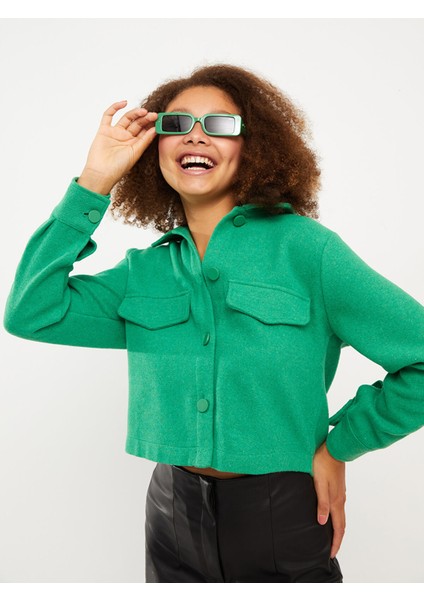 Yeni Sezon Önden Düğme Kapamalı Düz Uzun Kollu Gabardin Kadın Gömlek Ceket fiyatları