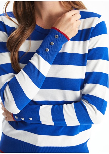 Yeni Sezon Bisiklet Yaka Renk Bloklu Kadın Triko Kazak modelleri