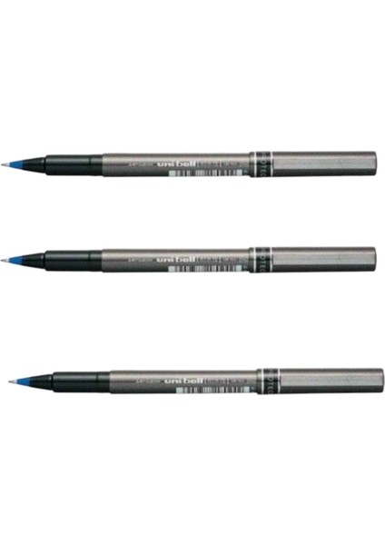 Uniball Micro Deluxe ( 0.5 ) Roller Kalem Mavi ( Üç Adet )