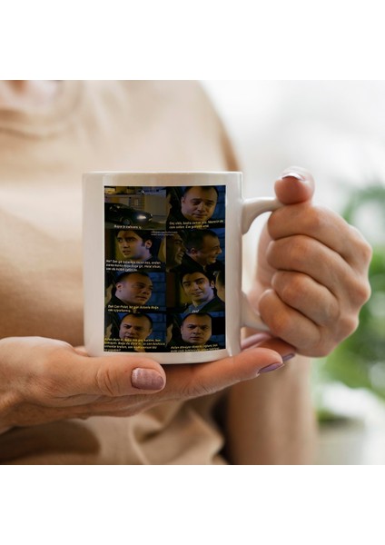 Kurtlar Vadisi Polat ve Süleyman Çakır Sahne Baskılı Kupa Bardak