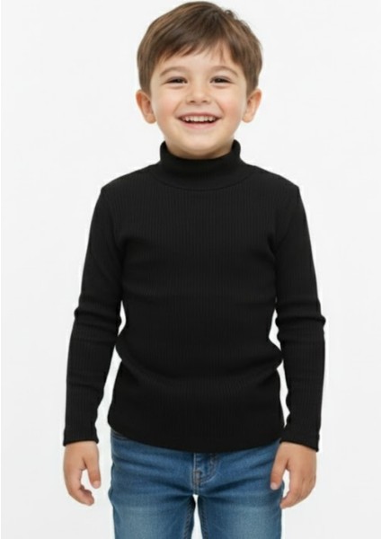 Kız/erkek Çocuk Bluz Balıkçı Yaka Fitilli