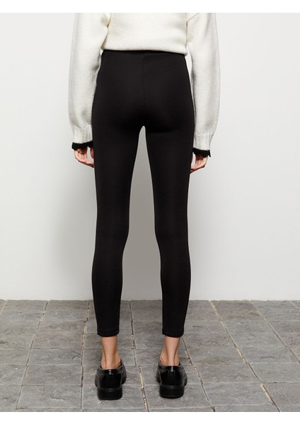 Yeni Sezon Kadın Beli Lastikli Düz Tayt indirimleri