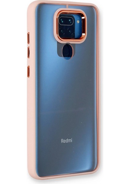 Redmi Note 9 Kılıf Dora Kapak - Pudra