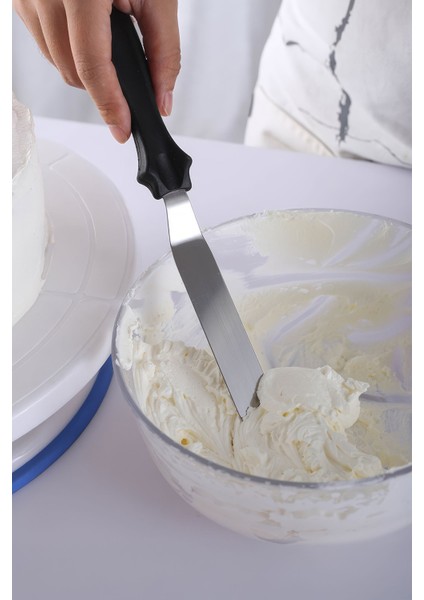 Çelik Silver Pasta Krema Sıva Kek Spatula Seti Sunum MT233 indirimleri