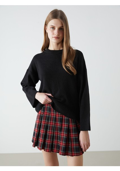 Yeni Sezon Bisiklet Yaka Kadın Triko Kazak