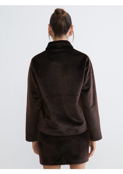 Yeni Sezon Gömlek Yaka Kadın Kürk Kaban indirimleri