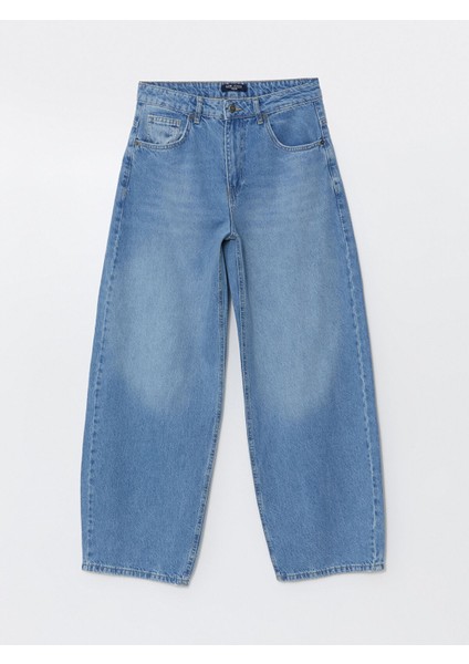 Yeni Sezon Balloon Fit Kadın Jean Pantolon indirimleri