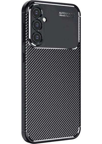 A16 5g Kılıf Auto Focus Karbon Kapak - Siyah