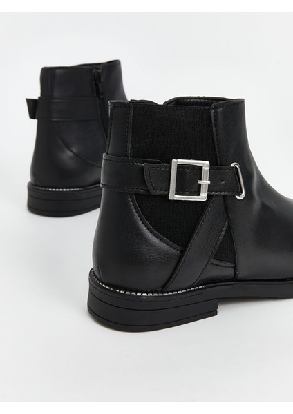 Yeni Sezon Fermaurlı Deri Görünümlü Kadın Bot indirimleri