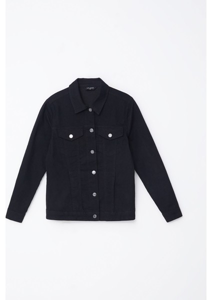 Yeni Sezon Gömlek Yaka Kadın Jean Ceket indirimleri