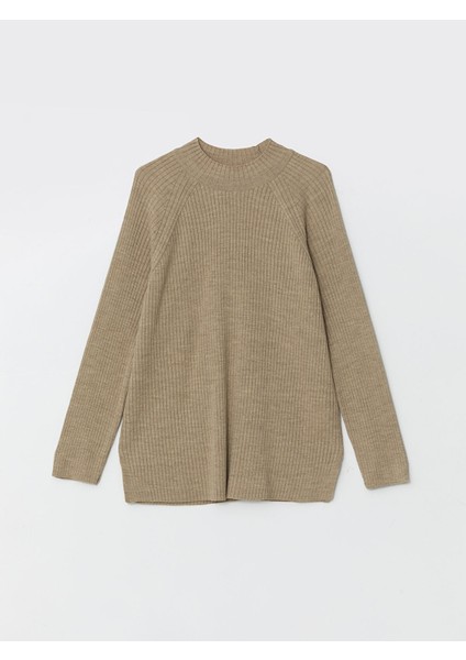 Yeni Sezon Yarım Balıkçı Yaka Oversize Kadın Triko Kazak indirimleri