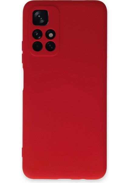 Redmi Note 11T Kılıf Nano Içi Kadife Silikon - Kırmızı