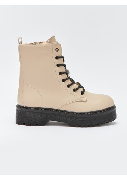 Yeni Sezon Deri Görünümlü Topuklu Kadın Bot fiyatları