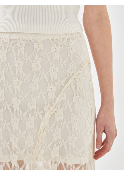 Yeni Sezon Beli Lastikli Desenli Kadın Etek fırsatları