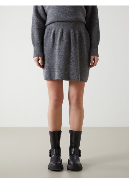 Yeni Sezon Beli Lastikli Kadın Triko Etek fiyatları