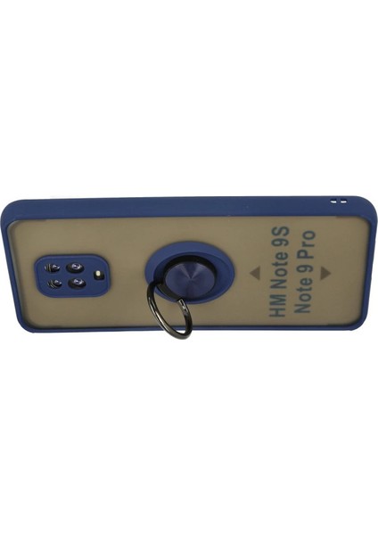 Redmi Note 9 Kılıf Montreal Yüzüklü Silikon Kapak - Lacivert modelleri