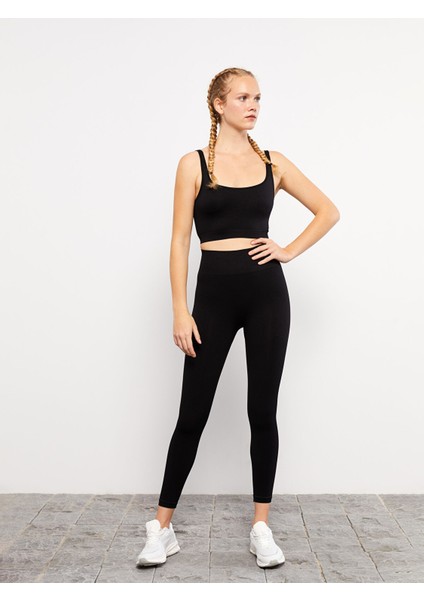 Yeni Sezon Kadın Beli Lastikli Düz Tayt fırsatları