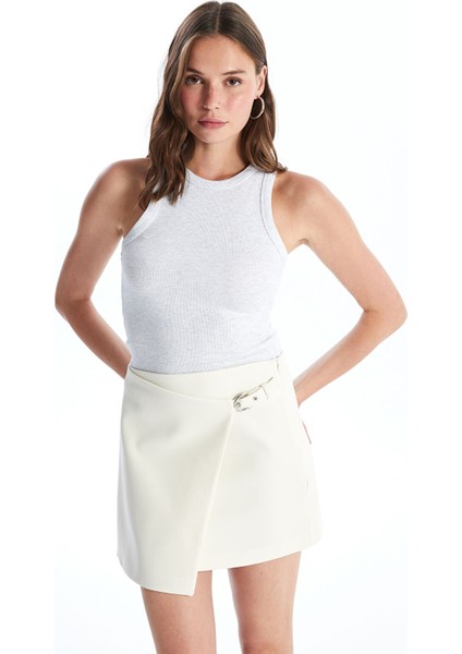 Yeni Sezon Kadın Beli Fermuarlı Düz Etek fiyatları