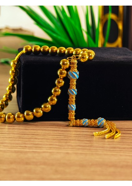 22 Ayar Altın Sarısı Kaplama Tesbih Renk Atmayan Bir Üründür Iç Materyal Çeliktir Özel Imameli fiyatları