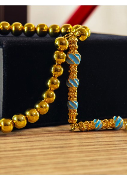 22 Ayar Altın Sarısı Kaplama Tesbih Renk Atmayan Bir Üründür Iç Materyal Çeliktir Özel Imameli indirimleri