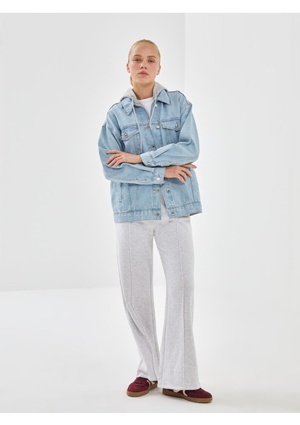 Yeni Sezon Kapüşonlu Kadın Jean Ceket fiyatları