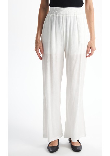 Yeni Sezon Beli Lastikli Dokulu Kadın Pantolon fiyatları