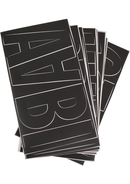 Harfler, Sayı ve Sembol Çıkartmaları, Gotik Yazı Tipi, 15860 Cm, Siyah (15860)