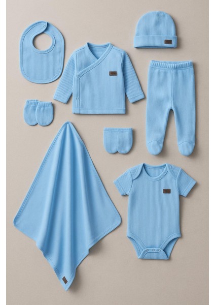 Kız Erkek Bebek Organik %100 Pamuk 7li Yenidoğan Hastane Çıkış Seti (Battaniye Dahil) fiyatları