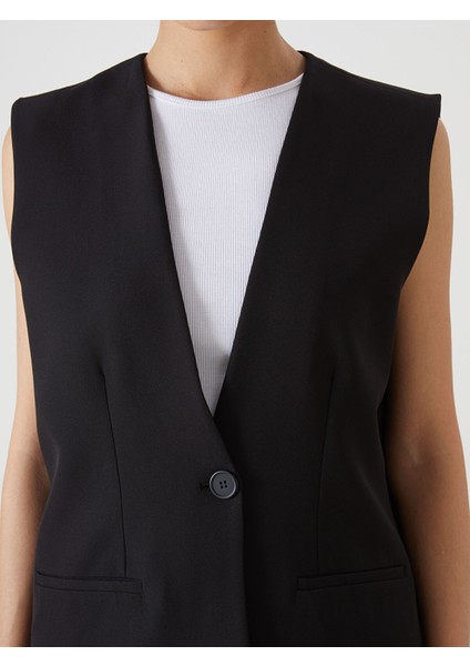 Yeni Sezon V Yaka Kadın Klasik Yelek modelleri