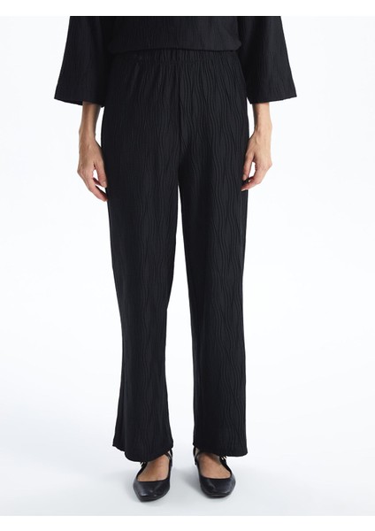 Yeni Sezon Beli Lastikli Dokulu Kadın Pantolon fiyatları