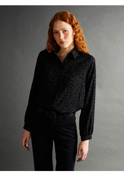 Yeni Sezon Desenli Kadın Gömlek