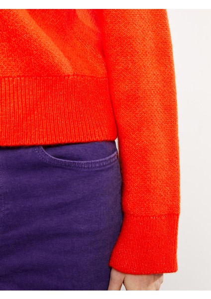 Yeni Sezon Bisiklet Yaka Düz Uzun Kollu Kadın Triko Kazak fırsatları