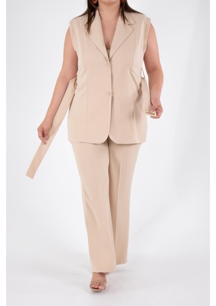 Kadın Büyük Beden Ceket & Bej Yelek modelleri