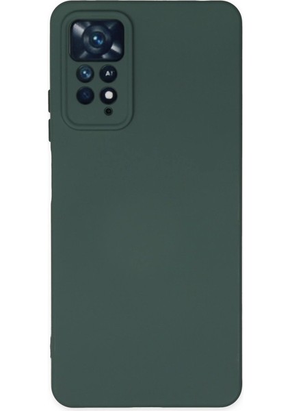 Redmi Note 11 Kılıf Nano Içi Kadife Silikon - Koyu Yeşil