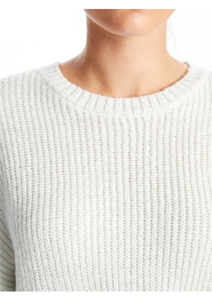 Yeni Sezon Bisiklet Yaka Parlak Görünümlü Kadın Triko Kazak modelleri