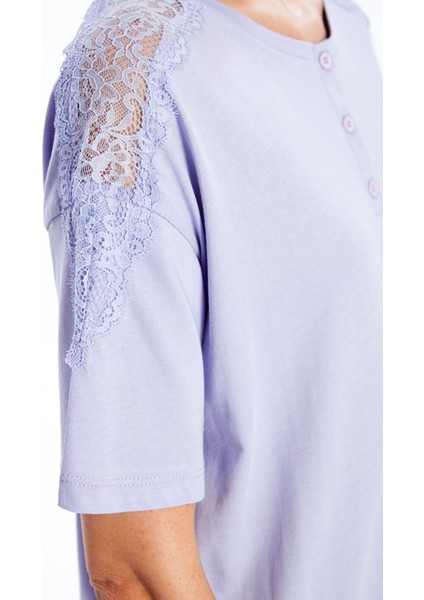 Yeni Sezon Bisiklet Yaka Kadın Gecelik modelleri