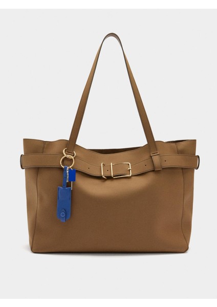 Kemer Detaylı ve Charm'lı Shopper Çanta fiyatları